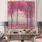 Designart - Shabby Pink Under the Trees - Shabby Chic Premium Canvas Wall Art